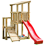 Spielturm CASCADE mit Rutsche 2,30 m + Kletterrampe